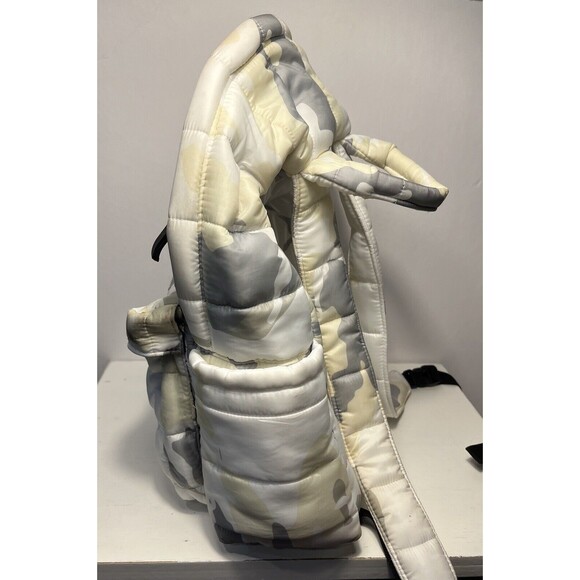 Rossignol UO Exclusive Puffer Backpack Bag White Camo Nylon Daypack main image 7
